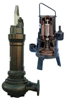Non-clog pump and grinder pump